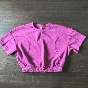 Lululemon softstreme crop top sweatshirt